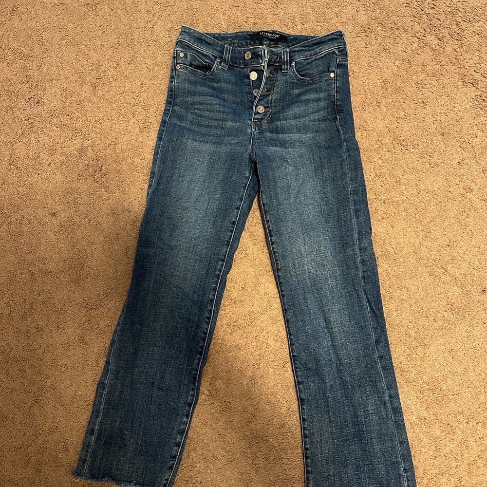 Liverpool Los Angeles button fly jeans size 2